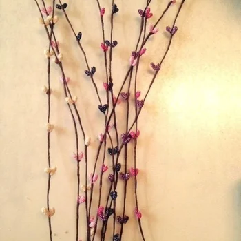 2015 НОВЫЙ дизайн!!!! 450 Х КРАСИВЫХ ягодных стеблей ДЛЯ венка своими руками, цветочных наполнителей, украшения для рукоделия в 5 разных цветах