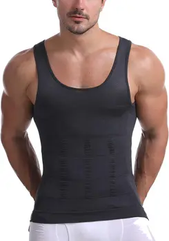 Мужская футболка для похудения, корректирующий осанку Жилет, компрессионная футболка для контроля живота, нижнее белье, корсет для похудения
