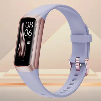 Умный браслет с 1,1-дюймовым AMOLED-экраном высокой четкости -Водонепроницаемый Bluetooth-браслет с напоминанием о сообщении