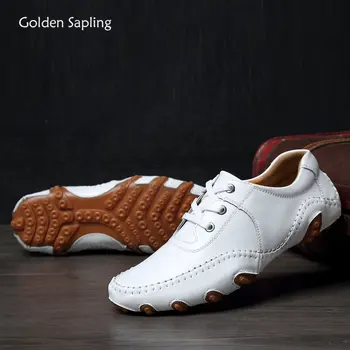 Golden Sapling/Мужские Лоферы для Вечеринок, Дышащая Повседневная Обувь, Летние Свадебные Мокасины на плоской подошве в стиле ретро, Мужская Деловая Модельная обувь Для Отдыха