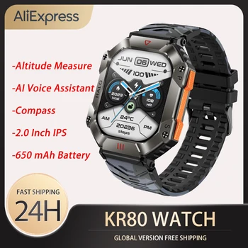PYLV KR80 Умные часы Мужские Компасы 620 мАч Bluetooth Вызов Спорт на открытом воздухе Фитнес Мониторинг артериального давления Смарт-часы для Xiaomi