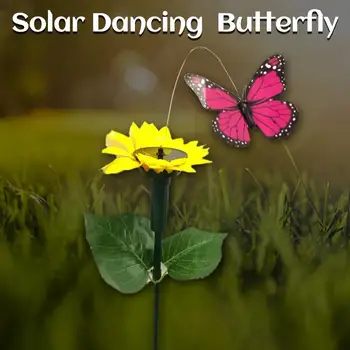 Солнечный цветок подсолнуха, бабочка, колибри, украшение газона, летающая птица, Бабочка из солнечных перьев, G2Q2