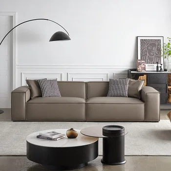 Кожаные Диваны для гостиной в Скандинавском стиле, Секционный диван, Секционные Диваны для гостиной современного дизайна, Элегантная мягкая мебель SY50LS