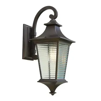 Винтажный уличный настенный светильник с синим стеклянным абажуром, декор luminaria, светильник для крыльца, Промышленный светильник для кафе в отеле, настенный светильник для сада