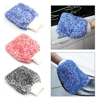 Ультратонкая флисовая перчатка для мытья автомобиля, щетка для чистки мотоцикла, мойка, без царапин, для автомойки, для стайлинга автомобилей