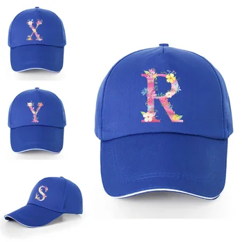 Бейсбольная кепка из хлопка с розовыми буквами и регулируемым алфавитом, Солнцезащитная кепка Four Seasons, Модная повседневная универсальная новая кепка Snapback