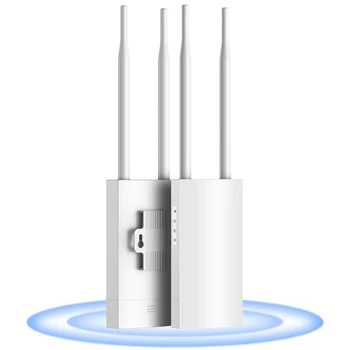 UeeVii 2,4 G/5,8 G 1200 Мбит/с WiFi Ретранслятор Высокой Мощности 2 * 5dBi Наружная Беспроводная точка доступа/Маршрутизатор/Ретранслятор/Мостовой Усилитель сигнала 120 Пользователей