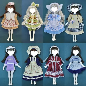 Новая 6-точечная Кукла Bjd, Переодевающаяся Одежда, 30 см, Кукольное платье, Весь набор Аксессуаров, Игрушки для девочек 