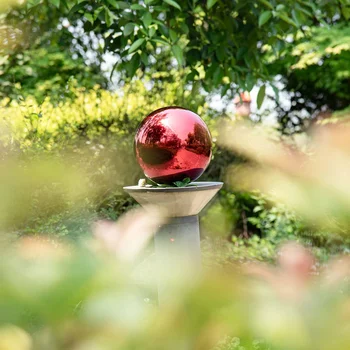 Садовый Светоотражающий шар Цветной Для Полировки Декора Патио Украшения На открытом Воздухе Полированный Нежный