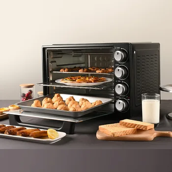 Бытовая электрическая печь для пиццы Forno Eletrico объемом 40 л, Печь для выпечки тортов большой емкости, многофункциональная печь для курицы