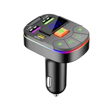 Автомобильный Bluetooth FM-передатчик 3.1A, Автомобильное зарядное устройство для телефона, Автомобильный MP3-плеер, Аудиоприемник громкой связи, двойной USB, быстрая зарядка, Автомобильный Электрон