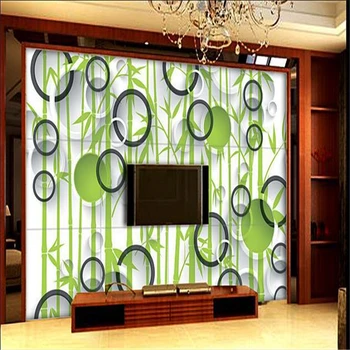 обои на заказ beibehang 3d стереоскопический зеленый бамбук Европа ТВ фон обои гостиная спальня фрески papel de parede