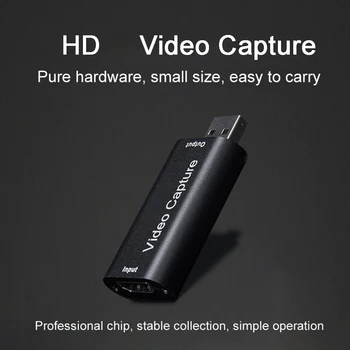 Карта Видеозахвата 4K USB 3.0 USB2.0, совместимый с HDMI, Граббер-Рекордер для игровой DVD-видеокамеры PS4, Запись с камеры в прямом эфире