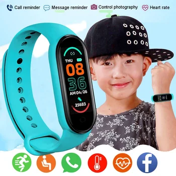 Для Xiaomi M7 Smart Watch, детский фитнес, спортивный смарт-браслет, Bluetooth, мониторинг сна, Умные часы, детские часы для мальчиков и девочек