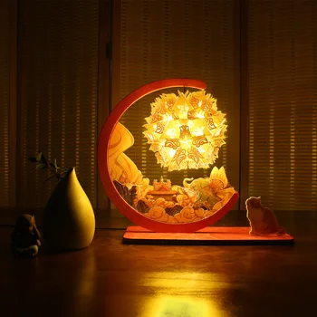 Лампа для вырезания слона из бумаги Тайпин, лампа для творчества из бумаги со светом и тенью, ночник для спальни, подарок на День учителя