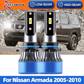 Лампы Автомобильных Фар 9005 HB3 9006 HB4 Автомобильные Фары 120 Вт 6000 К Дальнего ближнего Света Для Nissan Armada 2005 2006 2007 2008 2009 2010
