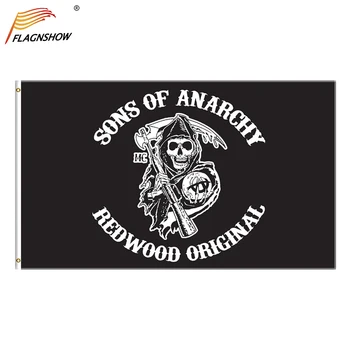 Флаг Sons of Anarchy Флаги с принтом из полиэстера для Украшения