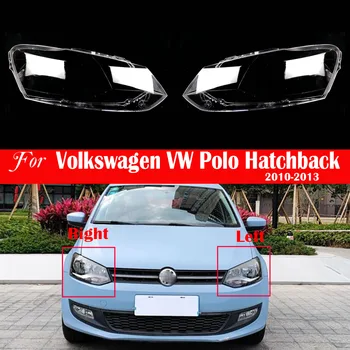 Замена объектива передней фары автомобиля, автоматическая крышка корпуса Для Volkswagen VW Polo Хэтчбек 2010 2011 2012 2013, Абажур, крышка лампы