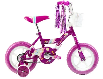 Детский велосипед для начинающих 12 дюймов для мальчиков и девочек 2-4 лет с Поролоновыми шинами для использования в помещении без тормозов, фиолетовый
